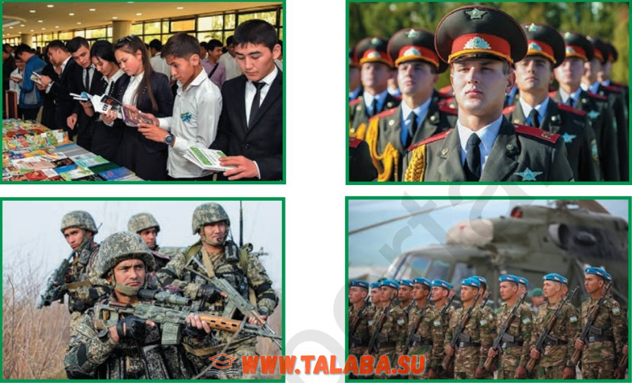 Qurolli kuchlari va yoshlarni harbiyvatanparvarlik ruhida tarbiyalash
