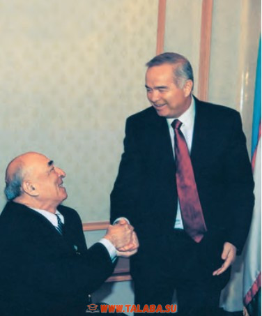 O‘zbekiston Qahramonlari – Prezident Islom Karimov va adabiyotshunos olim Ozod Sharafiddinov