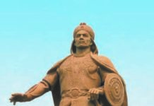 Vatanparvarlik – Ватанпарварлик Urganchdagi Jaloliddin Manguberdi haykali